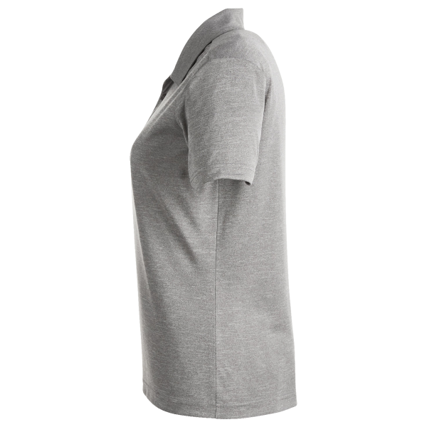 Team 365 Women's Zone Sonic Heather Performance Polo, Athletic Heather, Left Sleeve view