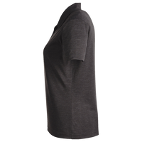 Team 365 Women's Zone Sonic Heather Performance Polo, Black Heather, Left Sleeve view