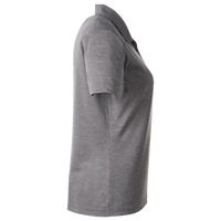 Team 365 Women's Zone Sonic Heather Performance Polo, Dark Grey Heather, Right Sleeve view