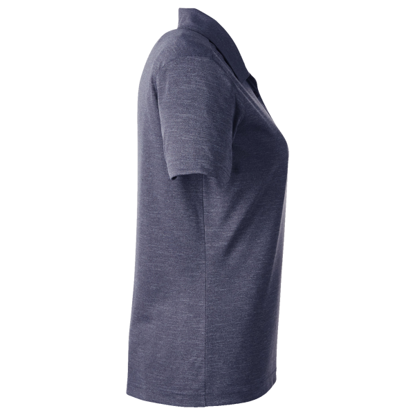 Team 365 Women's Zone Sonic Heather Performance Polo, Sport Dark Navy Heather, Right Sleeve view