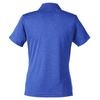 Team 365 Women's Zone Sonic Heather Performance Polo, Sport Royal Heather, Back view
