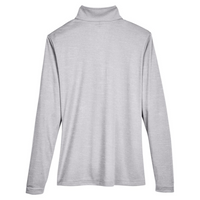 Team 365 Women's Zone Sonic Heather Performance Quarter-Zip Pullover, Athletic Heather, Back view