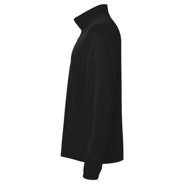 Team 365 Youth Campus Microfleece Jacket, Black, Left Sleeve view