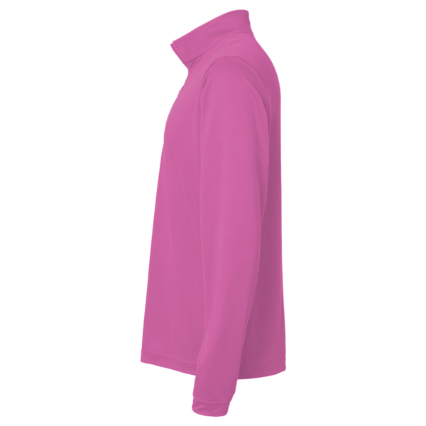 Team 365 Youth Campus Microfleece Jacket, Sport Charity Pink, Left Sleeve view