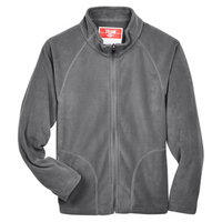 Team 365 Youth Campus Microfleece Jacket, Sport Graphite, Front view