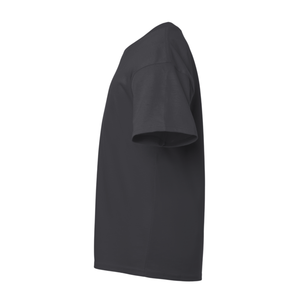 Team 365 Youth Sonic Heather Performance T-Shirt, Black Heather, Left Sleeve view
