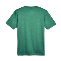 Team 365 Youth Sonic Heather Performance T-Shirt, Sport Forest Heather, Back view