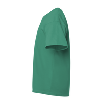 Team 365 Youth Sonic Heather Performance T-Shirt, Sport Forest Heather, Left Sleeve view