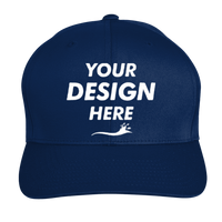 Team 365 Youth Zone Performance Cap by Yupoong®, Sport Dark Navy, Front view, Mockup