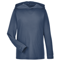 Team 365 Youth Zone Performance Hooded T-Shirt, Sport Dark Navy, Front view