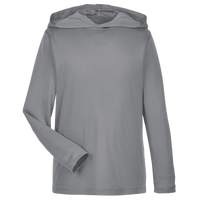 Team 365 Youth Zone Performance Hooded T-Shirt, Sport Graphite, Front view
