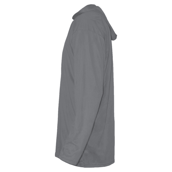 Team 365 Youth Zone Performance Hooded T-Shirt, Sport Graphite, Left Sleeve view