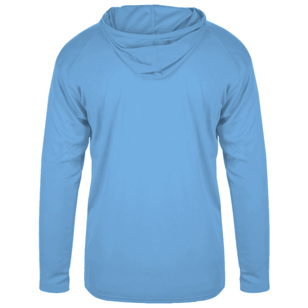 Team 365 Youth Zone Performance Hooded T-Shirt, Sport Light Blue, Back view