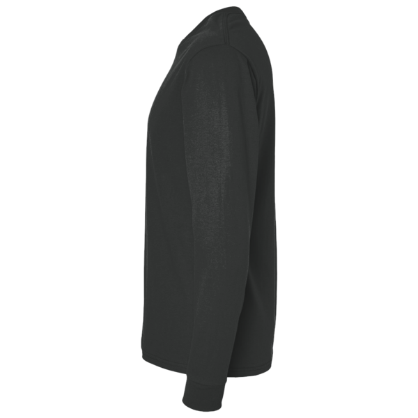 Team 365 Youth Zone Performance Long Sleeve T-Shirt, Black, Left Sleeve view