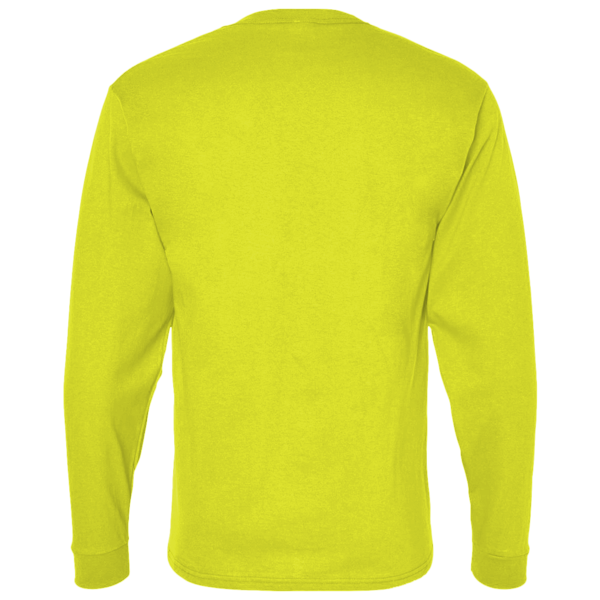 Team 365 Youth Zone Performance Long Sleeve T-Shirt, Safety Yellow, Back view