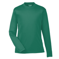 Team 365 Youth Zone Performance Long Sleeve T-Shirt, Sport Forest, Front view