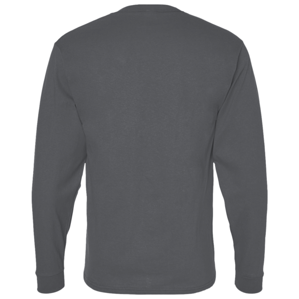 Team 365 Youth Zone Performance Long Sleeve T-Shirt, Sport Graphite, Back view