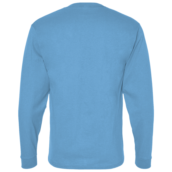 Team 365 Youth Zone Performance Long Sleeve T-Shirt, Sport Light Blue, Back view
