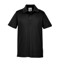 Team 365 Youth Zone Performance Polo, Black, Front view