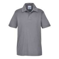 Team 365 Youth Zone Performance Polo, Sport Graphite, Front view