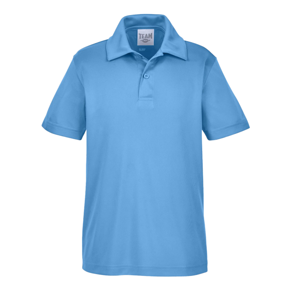 Team 365 Youth Zone Performance Polo, Sport Light Blue, Front view