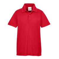 Team 365 Youth Zone Performance Polo, Sport Red, Front view