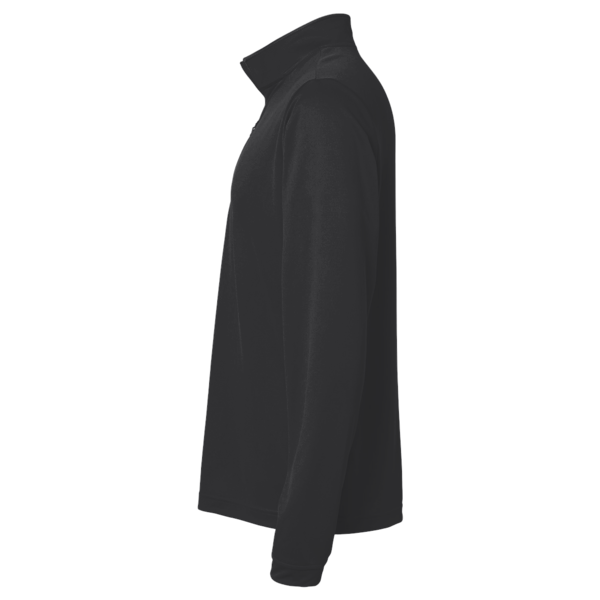 Team 365 Youth Zone Performance Quarter-Zip Pullover, Black, Left Sleeve view