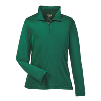 Team 365 Youth Zone Performance Quarter-Zip Pullover, Sport Forest, Front view