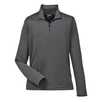 Team 365 Youth Zone Performance Quarter-Zip Pullover, Sport Graphite, Front view