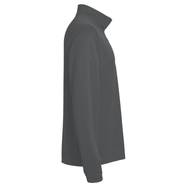Team 365 Youth Zone Performance Quarter-Zip Pullover, Sport Graphite, Right Sleeve view