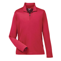 Team 365 Youth Zone Performance Quarter-Zip Pullover, Sport Red, Front view