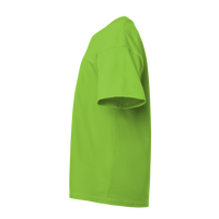Team 365 Youth Zone Performance T-Shirt, Acid Green, Left Sleeve view