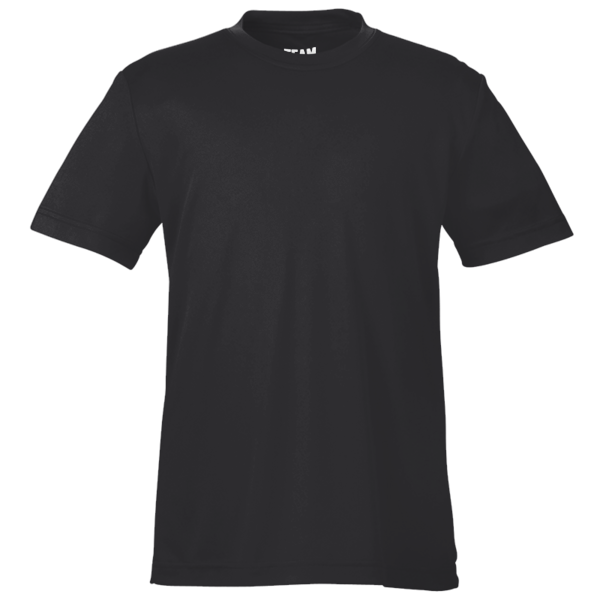 Team 365 Youth Zone Performance T-Shirt, Black, Front view