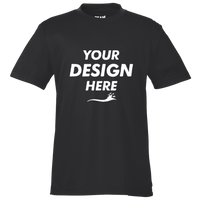 Team 365 Youth Zone Performance T-Shirt, Black, Front view, Mockup
