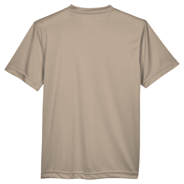 Team 365 Youth Zone Performance T-Shirt, Desert Khaki, Back view