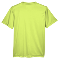 Team 365 Youth Zone Performance T-Shirt, Safety Yellow, Back view