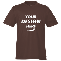 Team 365 Youth Zone Performance T-Shirt, Sport Dark Brown, Front view, Mockup