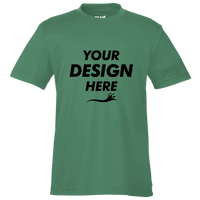 Team 365 Youth Zone Performance T-Shirt, Sport Dark Green, Front view, Mockup