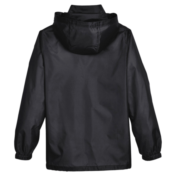 Team 365 Youth Zone Protect Lightweight Jacket, Black, Back view