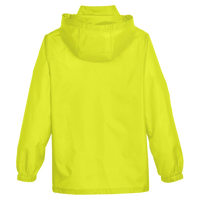 Team 365 Youth Zone Protect Lightweight Jacket, Safety Yellow, Back view