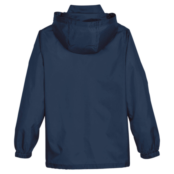 Team 365 Youth Zone Protect Lightweight Jacket, Sport Dark Navy, Back view