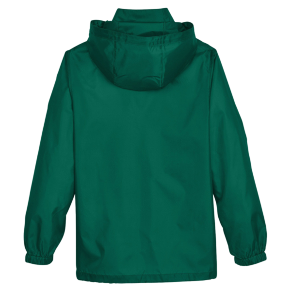 Team 365 Youth Zone Protect Lightweight Jacket, Sport Forest, Back view