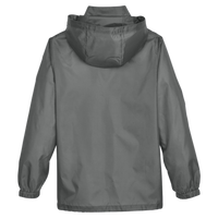 Team 365 Youth Zone Protect Lightweight Jacket, Sport Graphite, Back view