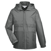 Team 365 Youth Zone Protect Lightweight Jacket, Sport Graphite, Front view