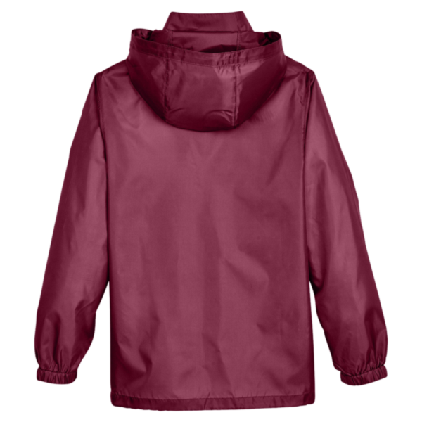 Team 365 Youth Zone Protect Lightweight Jacket, Sport Maroon, Back view