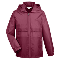 Team 365 Youth Zone Protect Lightweight Jacket, Sport Maroon, Front view