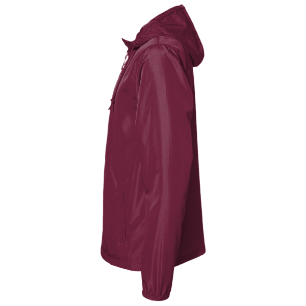 Team 365 Youth Zone Protect Lightweight Jacket, Sport Maroon, Left Sleeve view
