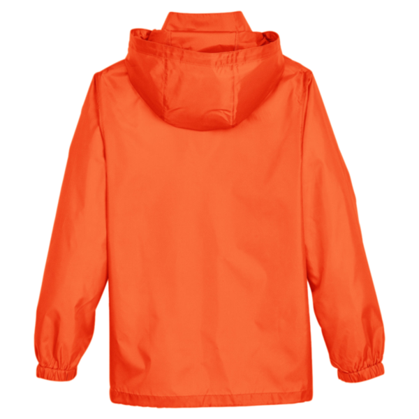 Team 365 Youth Zone Protect Lightweight Jacket, Sport Orange, Back view