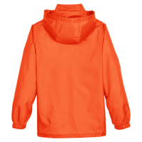 Team 365 Youth Zone Protect Lightweight Jacket, Sport Orange, Back view