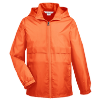 Team 365 Youth Zone Protect Lightweight Jacket, Sport Orange, Front view